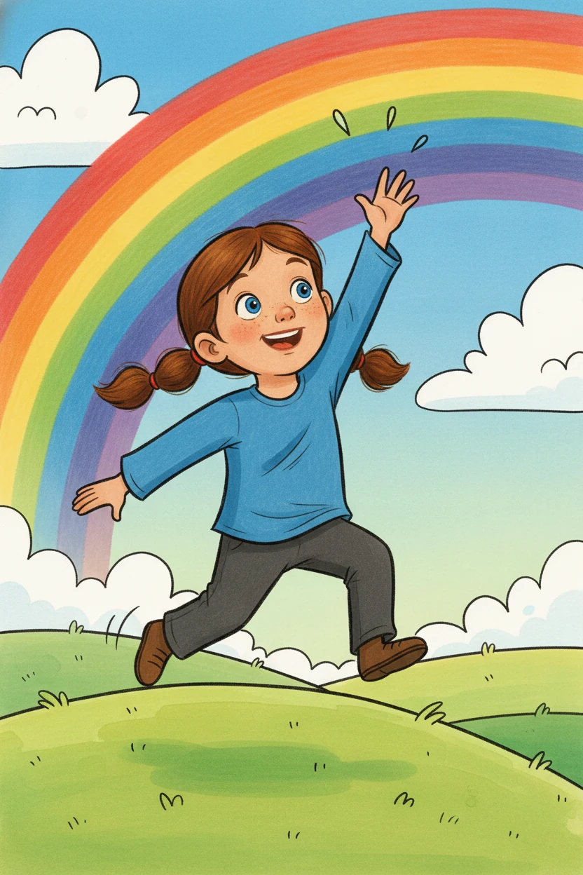 Desde aquele dia, Lila nunca mais parou de fazer perguntas e de procurar a magia em cada detalhe da vida. O arco-íris, símbolo de sua aventura, sempre a lembrava da importância da curiosidade.