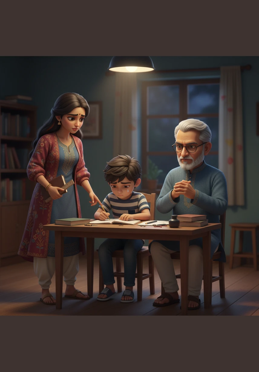 বাড়িতে প্রাইভেট টিউশন দেওয়ার সময় আরুশি আরও কঠোর হয়ে ওঠে এবং ভুল উত্তরের জন্য দেবপ্রতিমকে মুরগি হওয়ার শাস্তি দেয়। শাসনের আড়ালে আরুশি আসলে চায় দেবপ্রতিম যেন জীবনে প্রতিষ্ঠিত হতে পারে।