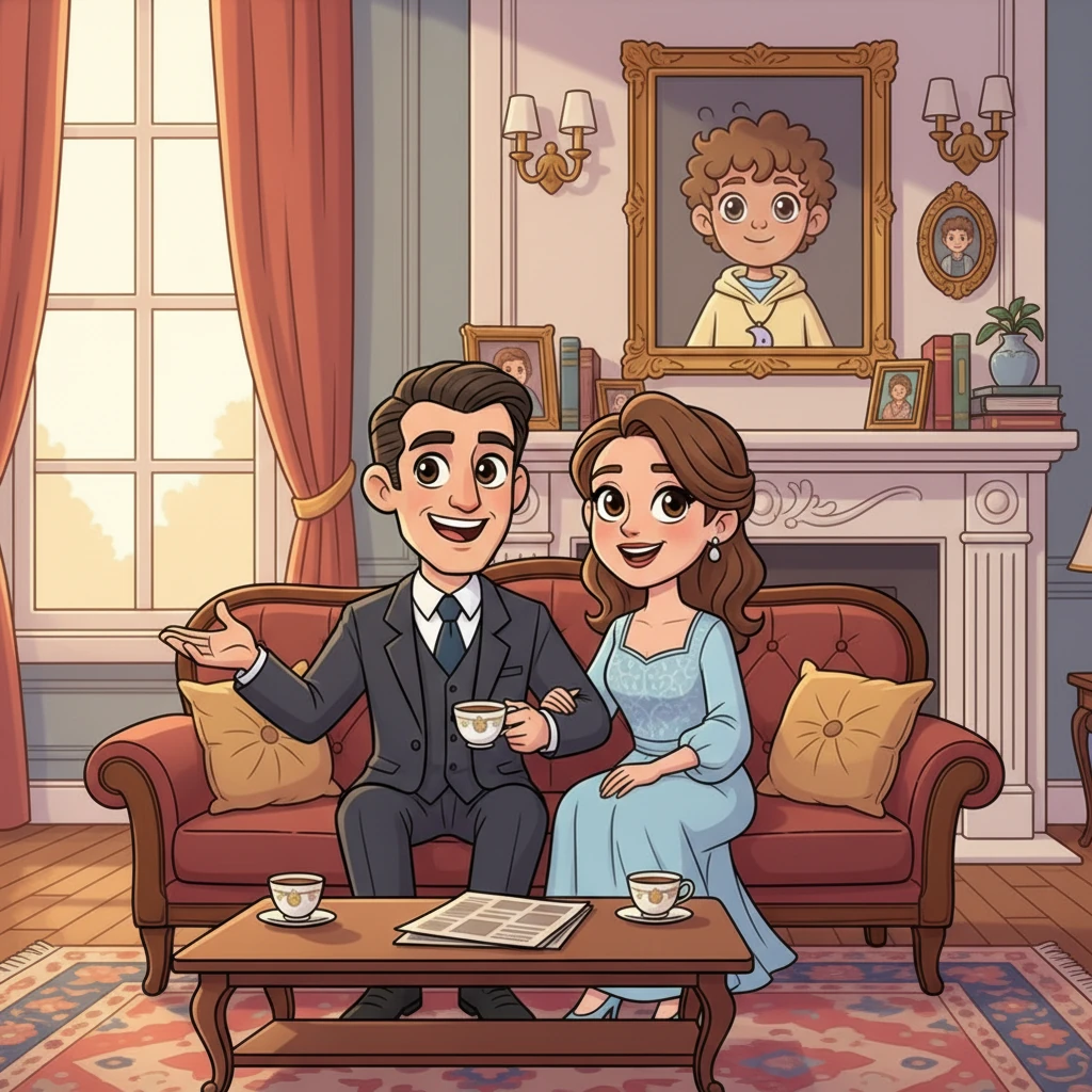 Ohm's parents, Andrew and Sophia Sinclairhis, sat in their grand, elegant living room, discussing hospital matters with proud smiles. They were a picture of success and grace, but their greatest joy was their son. They fully supported Ohm's love for Book, understanding the gentle heart their son had chosen.