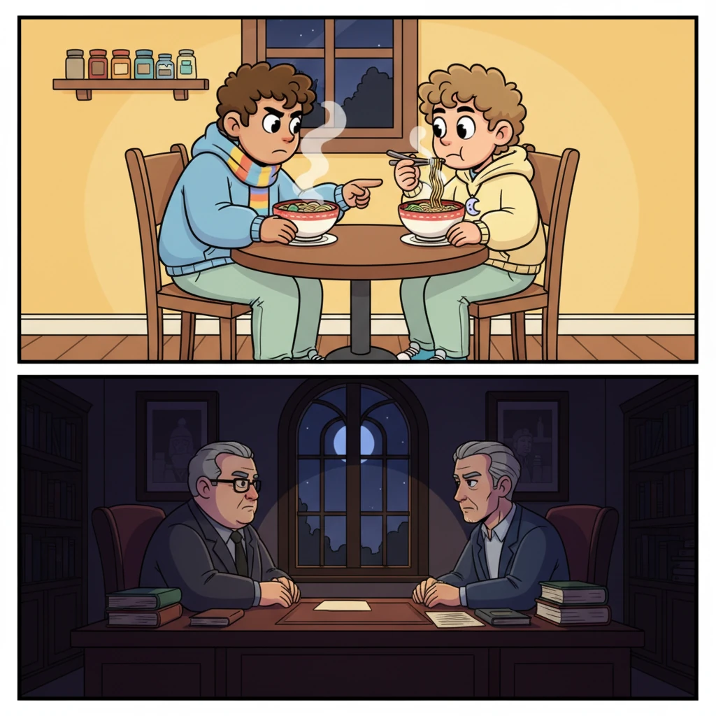 Later, as Ohm and Book enjoyed their dinner, Ohm gently warned Book to stay away from Joong, sensing trouble. Meanwhile, in a hushed, dimly lit office, Thomas Kingsley and Andrew Sinclairhis shared a serious conversation, hinting at a weighty decision about the future, a decision that would soon intertwine Book and Joong's lives in an unexpected way.