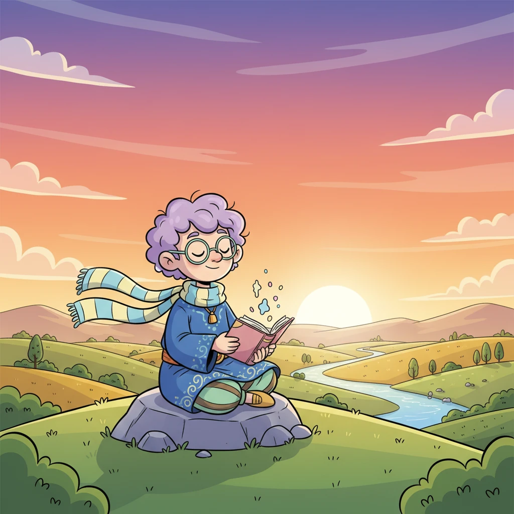 As the sun began its slow descent, painting the sky in magnificent hues of orange, pink, and purple, Silas sat in quiet contemplation. He understood that the journey was not about finding a grand treasure or a specific destination. It was about listening to his own heart and finding a deep, abiding peace within himself.