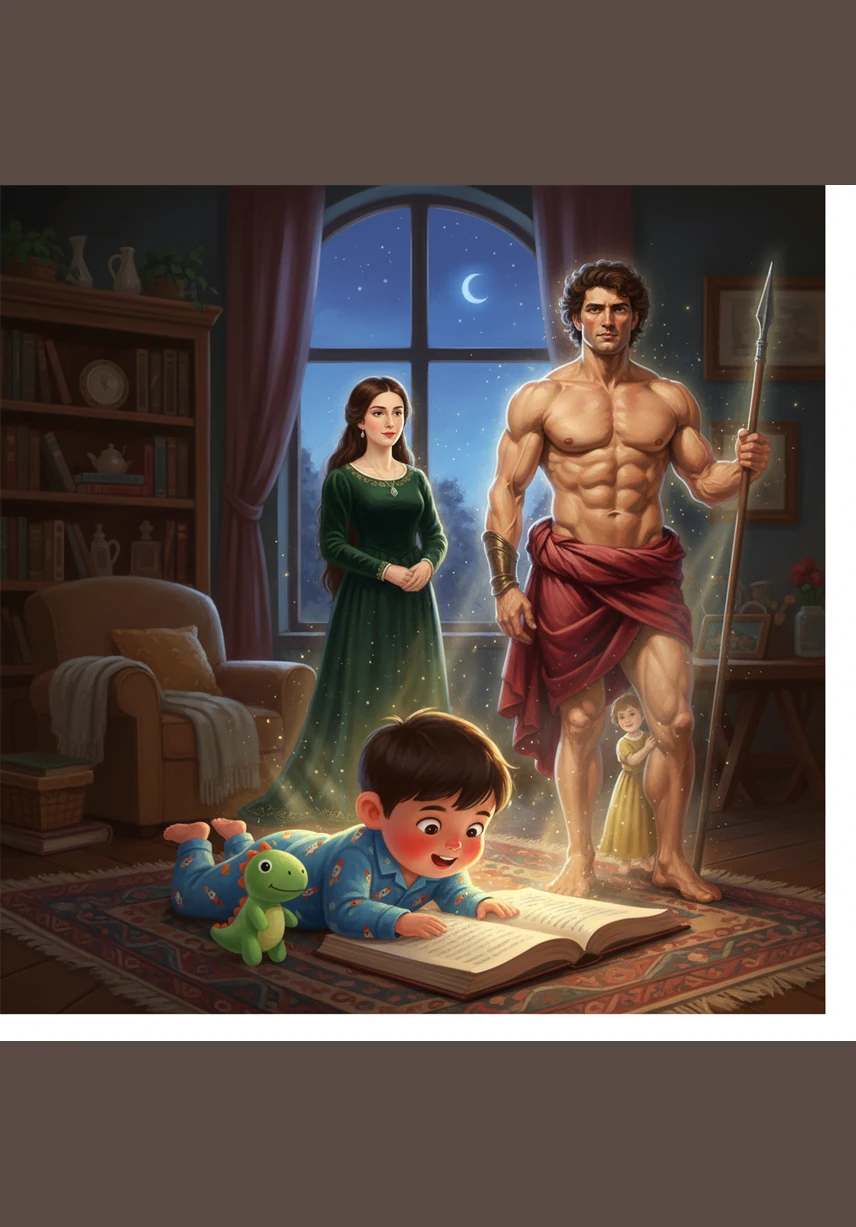 橙橙趴在客厅的地毯上摆动小脚丫，想象自己是自由的小海豚，地毯瞬间变成了蓝色的海洋，彩色的珊瑚和鱼群在他身边欢快地游动。