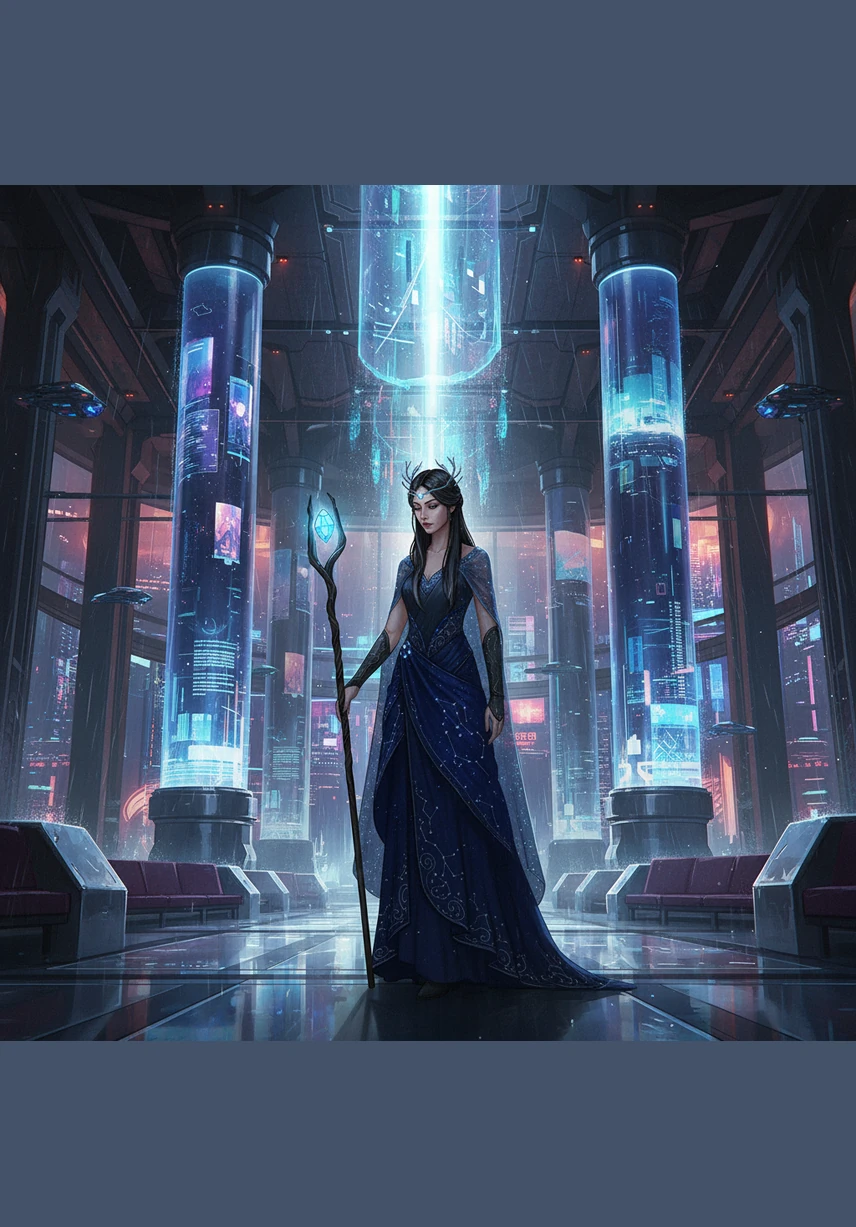 Now living in a magnificent palace, Meera is surrounded by servants and opulence. She wears gowns of the finest lace and heavy gold jewelry, yet she often finds herself staring blankly at the high, cold ceilings.