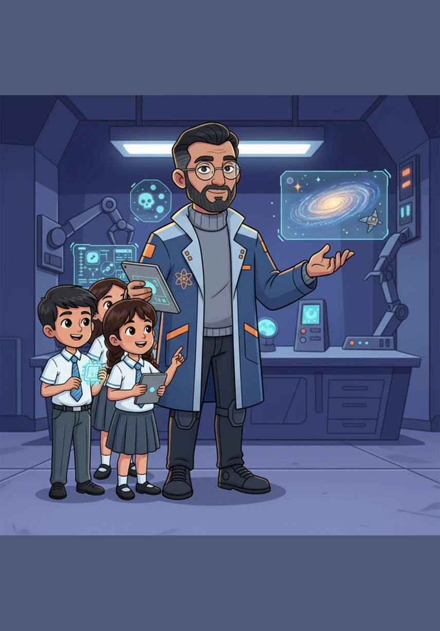 Dr. Mehta praised the students for their passion, telling them that the universe was waiting for the next generation of explorers. Nitin and his friends looked out at the afternoon sky, dreaming of the day their real space adventures would begin.