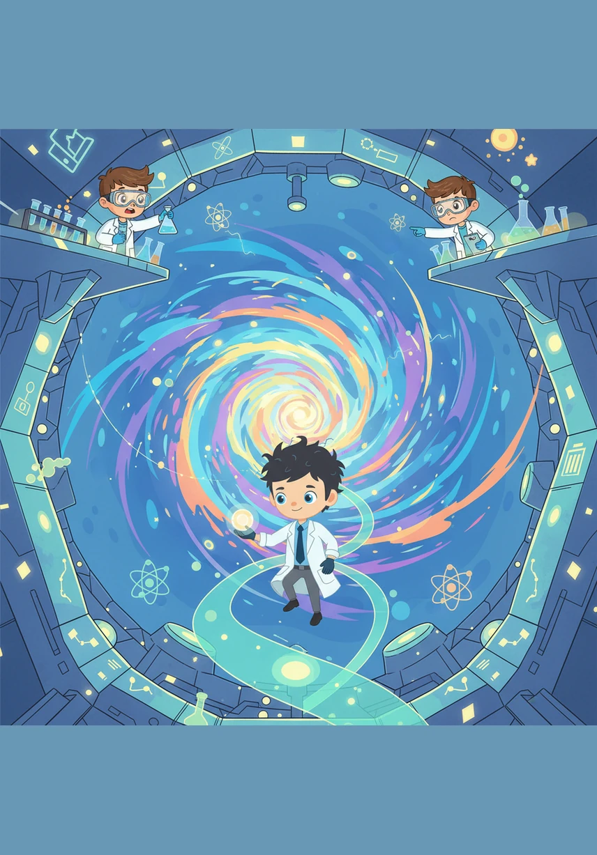 Атом спускается в глубокую таинственную пещеру, где грубый черный уголь соседствует со сверкающими алмазами. Здесь он изучает многоликий углерод — основу всей жизни на Земле, способную быть и мягкой, и самой твердой в мире.