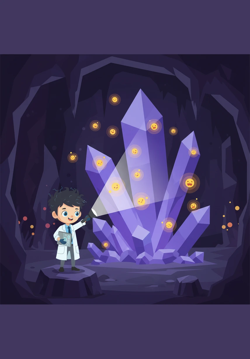 В глубокой шахте Атом обнаруживает кристаллы урана, испускающие загадочное изумрудное свечение. Он осторожно изучает мощную энергию, скрытую внутри тяжелых атомов, которая может давать свет целым городам.