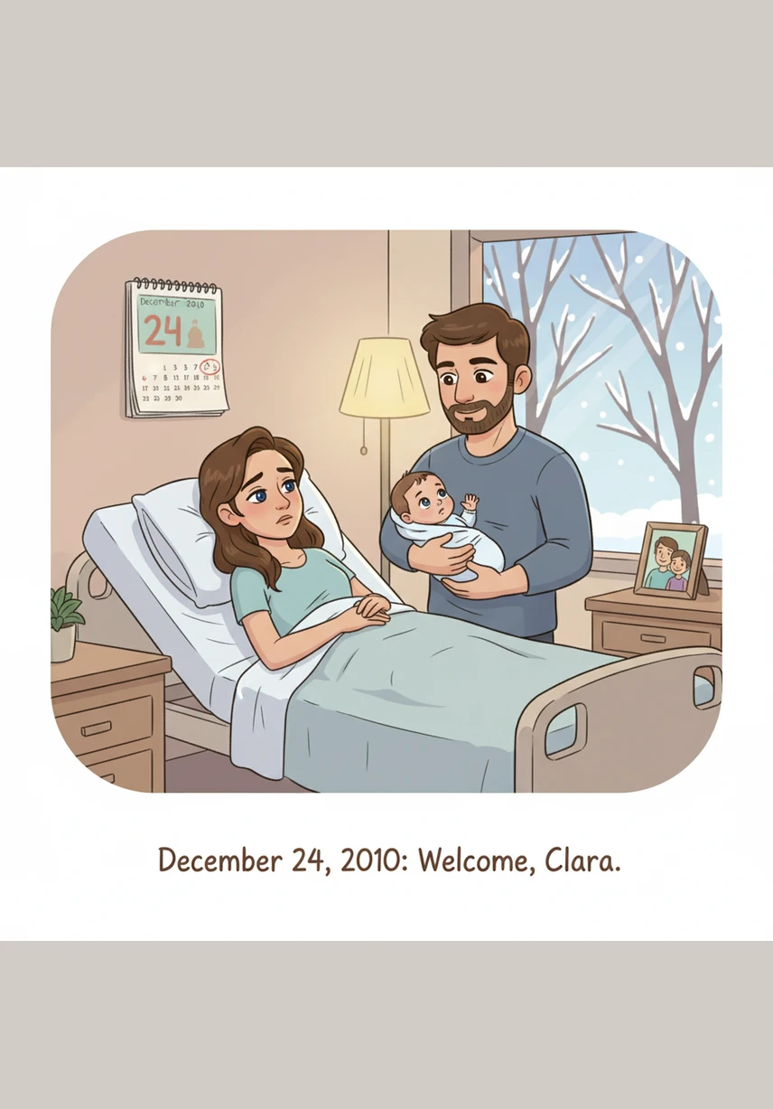 On a chilly December afternoon in 2012, a new life began as Clara was born at exactly 4:45 PM. Her parents looked at her with overwhelming joy, feeling as though she was the greatest blessing they had ever received in their lives.