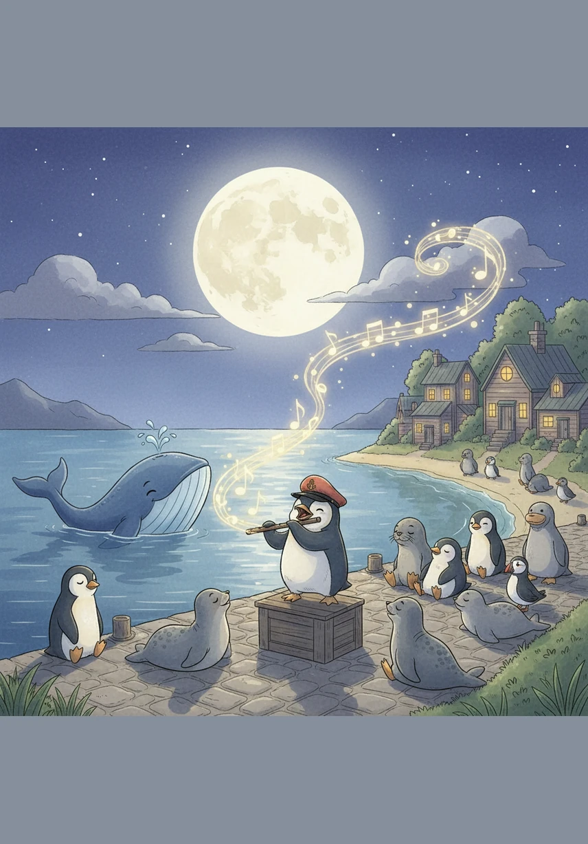 Back at the village, Pip shares the song of the Singing Treasure with all his friends under the light of the full moon. The melody brings sweet dreams to every home, reminding everyone that the greatest treasures are the ones that fill your heart with music.