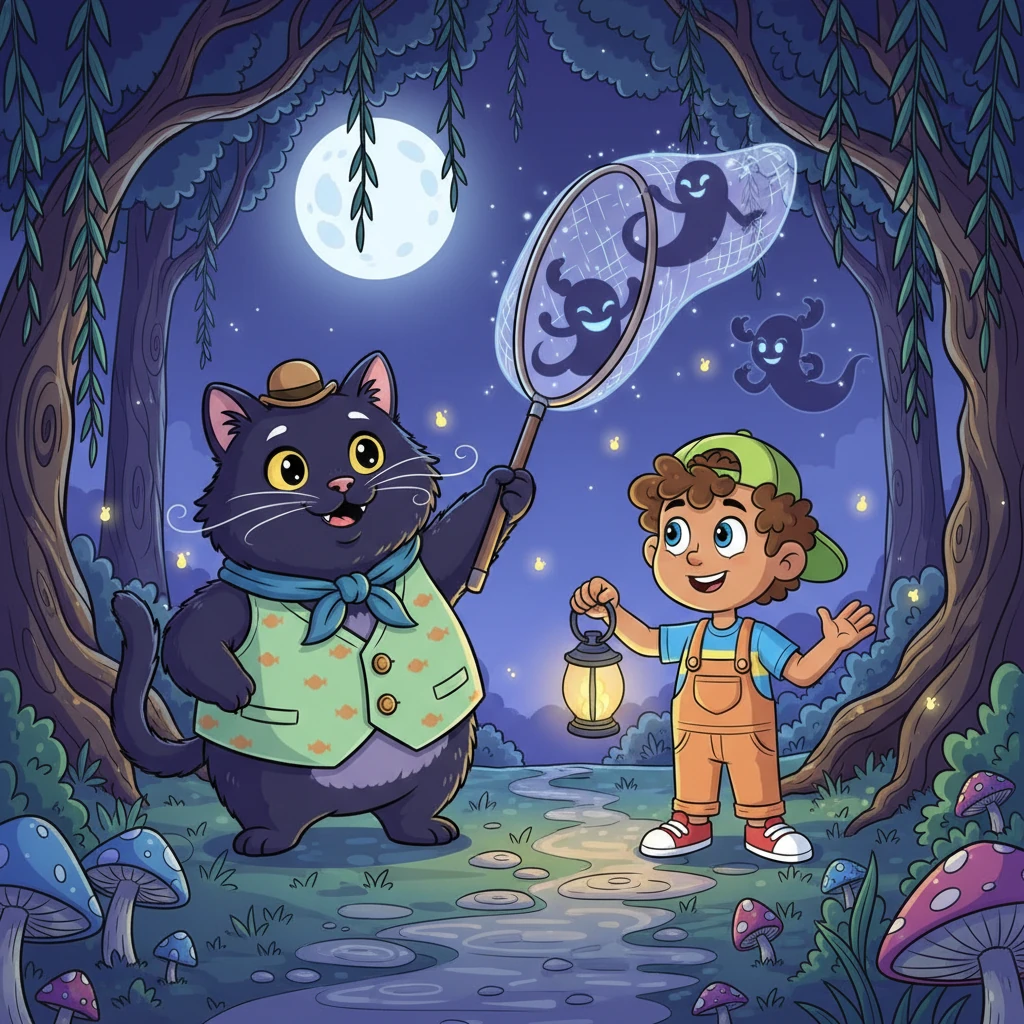 Whiskers and the Midnight Glow - fairy-tale