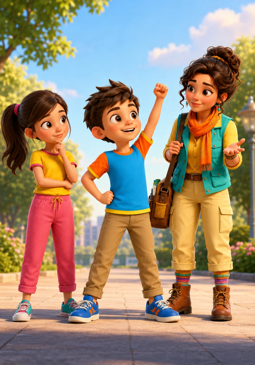 Standing tall like little captains on a mission, the children listen intently as Sarah asks if they can help the grown-ups stay healthy. Leon strikes a heroic pose, determined to take the message of heart health back to his parents with pride.