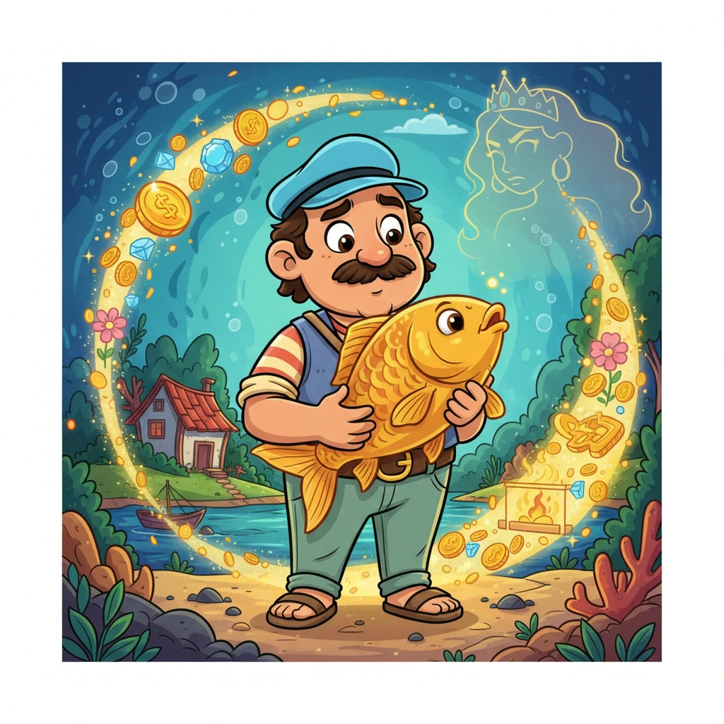 Andrés y la Carpa Dorada - 童话故事