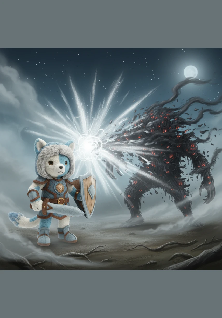 With one final, triumphant cry, Elara channeled every ounce of her spirit into a single, massive burst of energy. The shadow exploded into nothingness, and the heavy mist evaporated into the cool, clear night air.