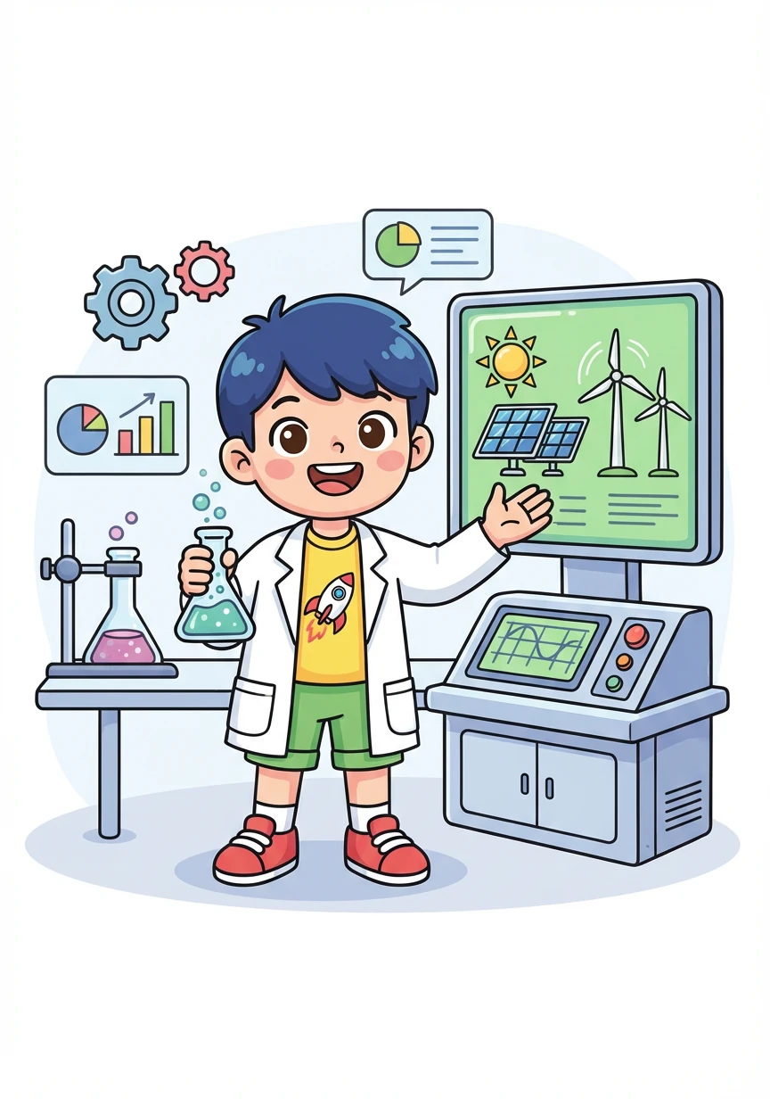 小明长大后，成为了一名著名的科学家。他用自己的知识为社会做出了巨大的贡献。