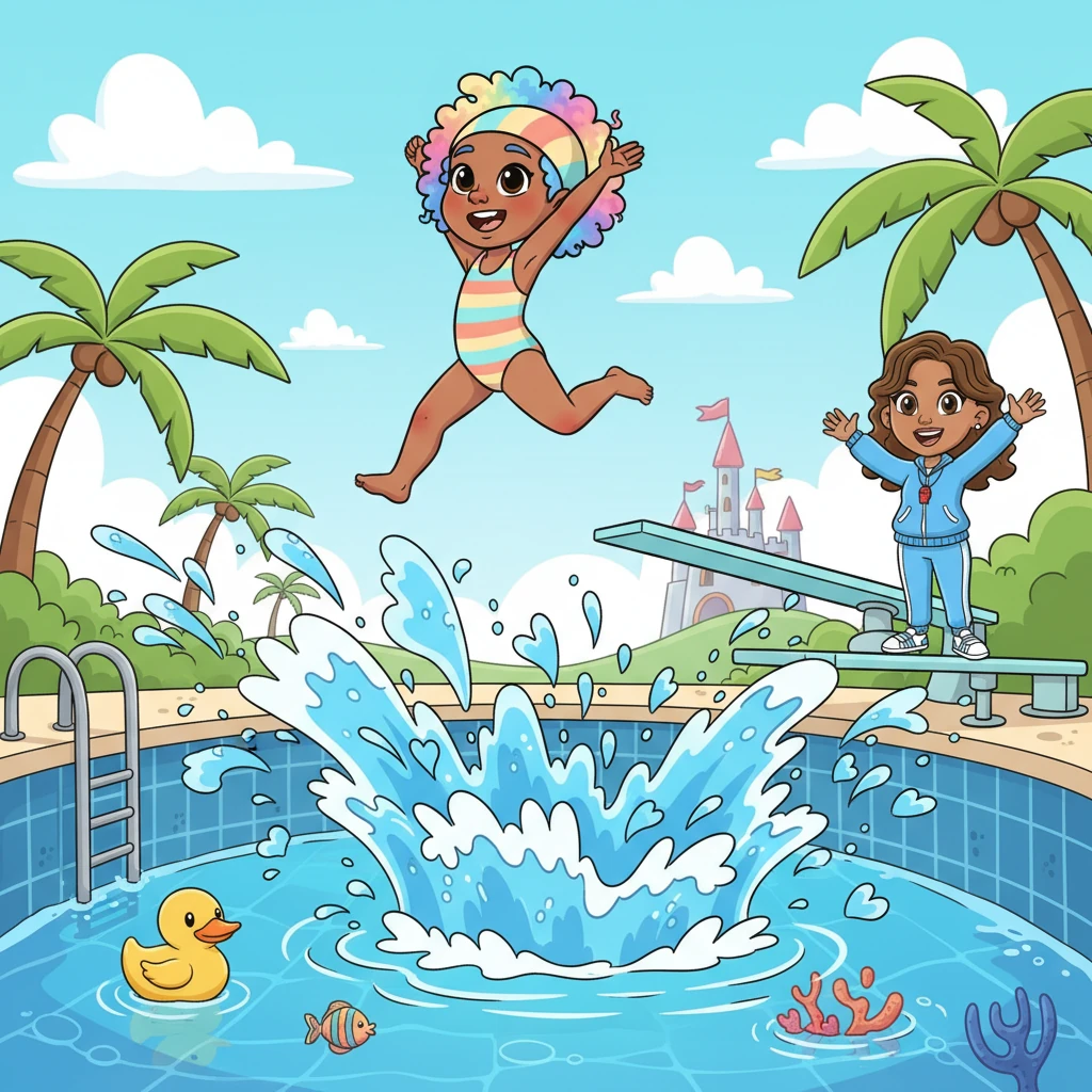 Pippa's Big Backward Splash!