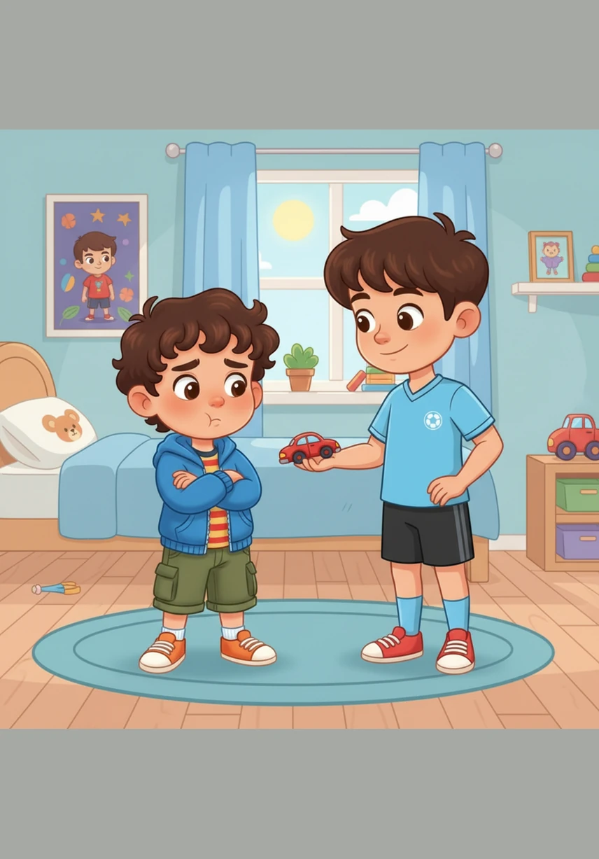 When Yakub feels a little grumpy and starts to pout, his big brother Yusuf is always there to help. With a gentle smile and a kind word, Yusuf shows his brothers how to be patient and look after one another.