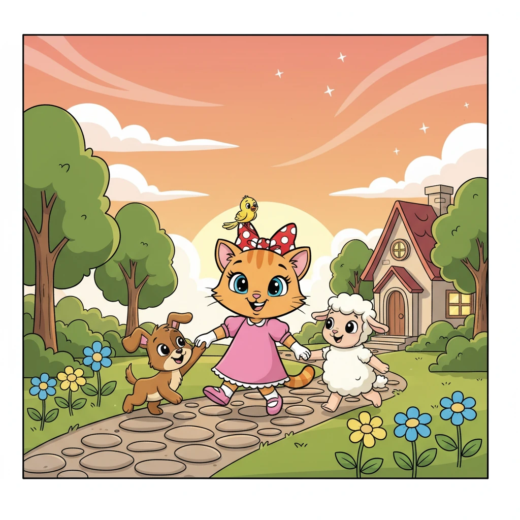 Ao final do dia, Lilica, Fred, Pipoca e Tina retornaram para casa, com o coração cheio de alegria e gratidão. Eles sabiam que a aventura havia fortalecido sua amizade, e que a vida, com amigos, é sempre mais doce.