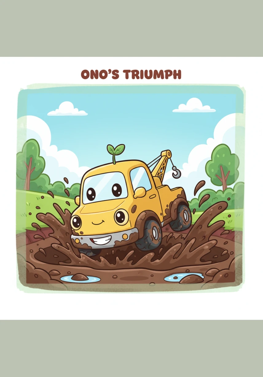 小野大喝一声,四个轮胎稳稳地咬住地面,从泥巴塘里稳稳地冲了出来。虽然身上沾满了泥巴,但他开心地眯起眼睛大笑起来,这种战胜困难的感觉真是太棒了!