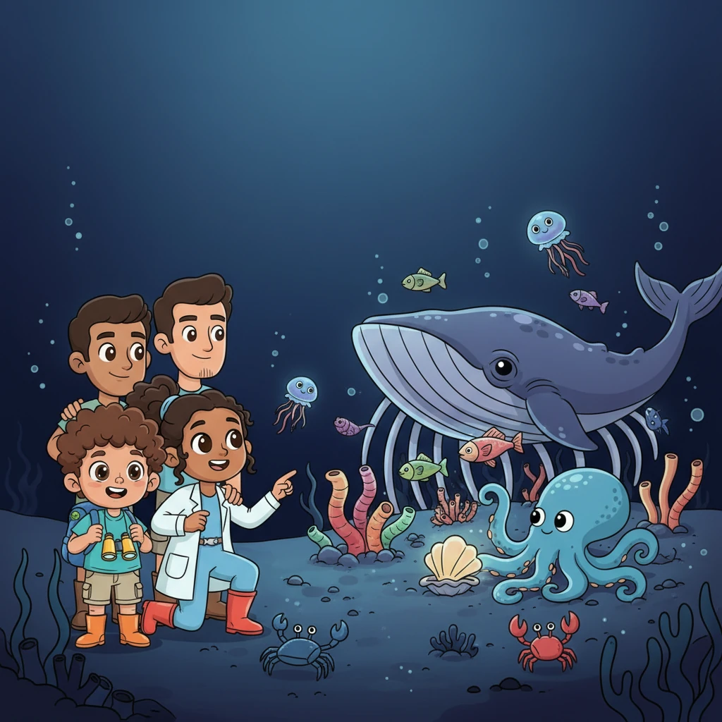 Mom Vanessa paints a vivid picture of a 'whale fall,' where a deceased whale sinks to the seafloor, providing a massive feast and creating a new ecosystem for deep-sea creatures that can last for decades. Jayden's eyes sparkle with immense wonder and inspiration. His parents tell him that with curiosity, hard work in school, and a passion for learning, he can unlock all these ocean secrets and truly become the marine biologist he dreams of being.