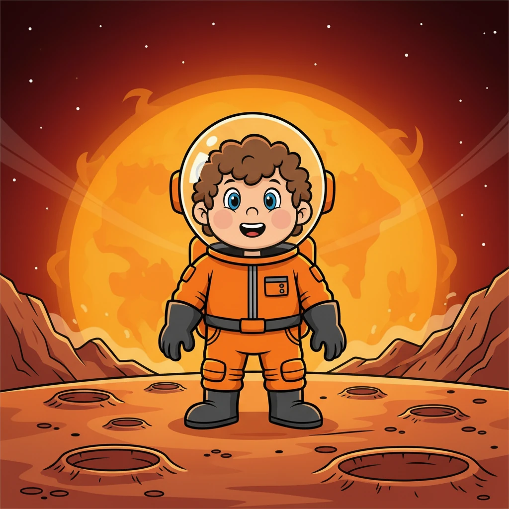 Leur premier arrêt fut Mercure, la planète la plus proche du soleil. Lolo enfila une combinaison spéciale pour résister à la chaleur intense. Il fut émerveillé par les cratères et la surface rocheuse.