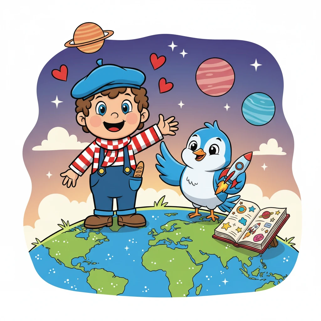 Après avoir visité Uranus et Neptune, Lolo et Zéphyr retournèrent sur Terre, le cœur rempli de souvenirs. Lolo comprit l'importance de l'exploration spatiale et promit de continuer à apprendre sur l'univers.