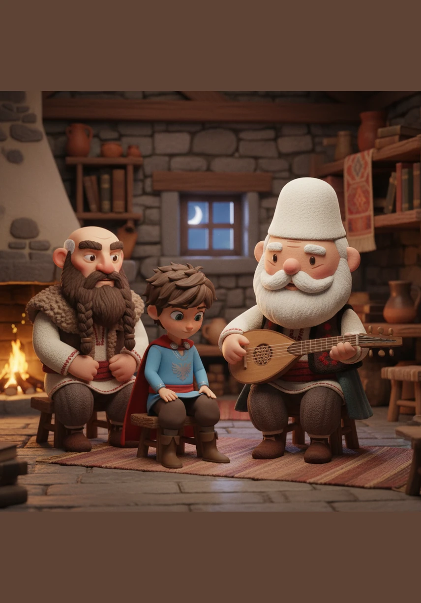 Gjergji u ul pranë gjyshit dhe vendosi duart mbi lahutë, i betuar për të mësuar këngët e herëshme të të parëve të tij. Tani ai e dinte se duke ruajtur eposin dhe vargjet e Fishtës, ai po mbante gjallë zemrën dhe shpirtin e Shqipërisë për brezat që do vijnë.