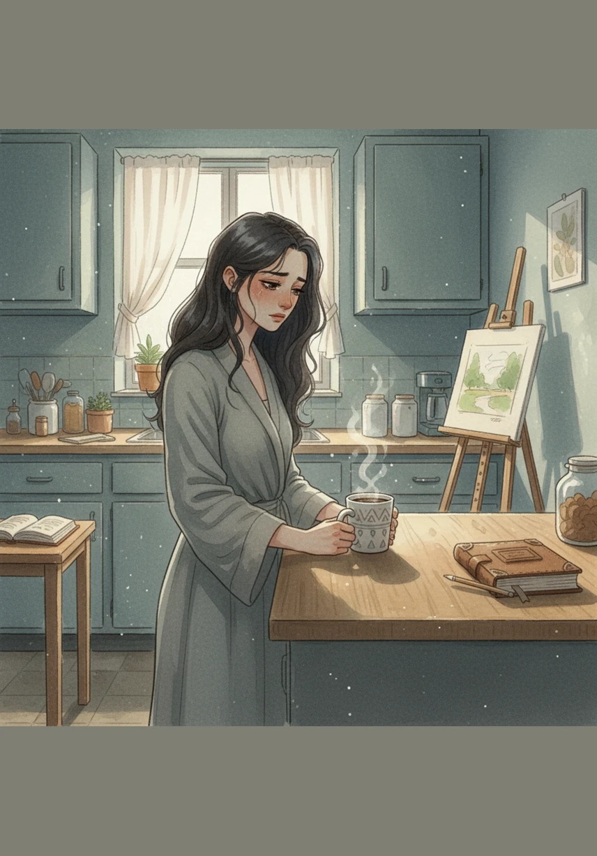 Inside her apartment, the silence was deafening, amplified by the sight of Mark’s favorite coffee mug sitting lonely on the kitchen counter. The traces of their shared life were everywhere, serving as painful reminders of a partnership that had slowly eroded into this quiet solitude.