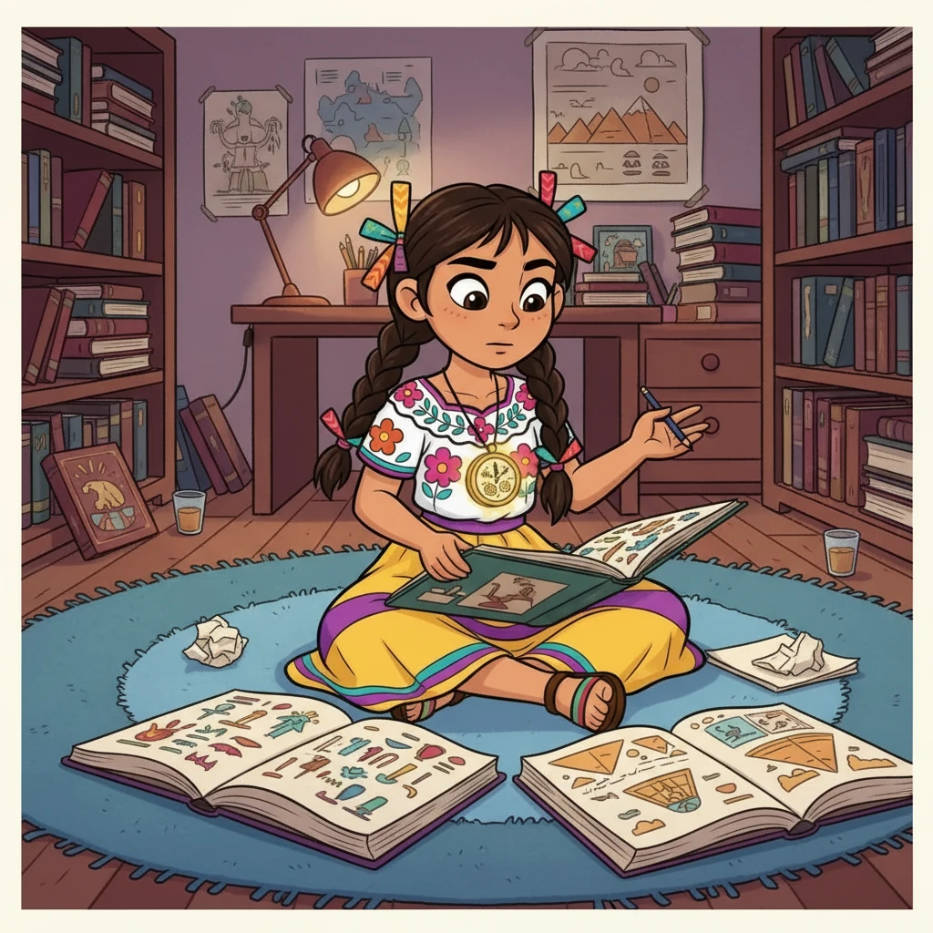 Al despertar, Chesu sintió una conexión profunda con su sueño. Buscó libros sobre Egipto, estudiando jeroglíficos y aprendiendo sobre la vida de los faraones. La fascinación crecía en su corazón.