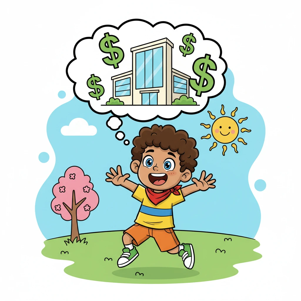 His eyes widened as he read the message: a senior design role, offering a dazzling $140,000 salary. A thought bubble above his head showed dollar signs and a sleek, modern office. This was the break he had been dreaming of, a chance to finally escape his current routine.