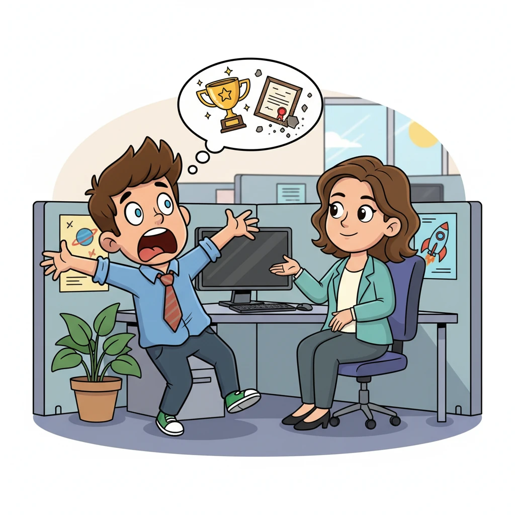 During the interview, the recruiter, Elara, a woman with kind eyes and a knowing smile, dropped a bombshell. "This job," she explained gently, "it doesn't actually exist." Leo's jaw dropped, his face a cartoonish mask of shock and confusion, all his hopes deflating instantly.