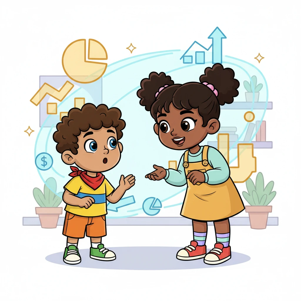 Elara leaned forward, her expression warm and encouraging. She revealed her true purpose: to teach him the art of negotiation, how to position himself, and how to rebuild his portfolio to truly reflect his value. Behind her, abstract, glowing diagrams of 'negotiation strategies' and 'portfolio power' seemed to materialize in the air.