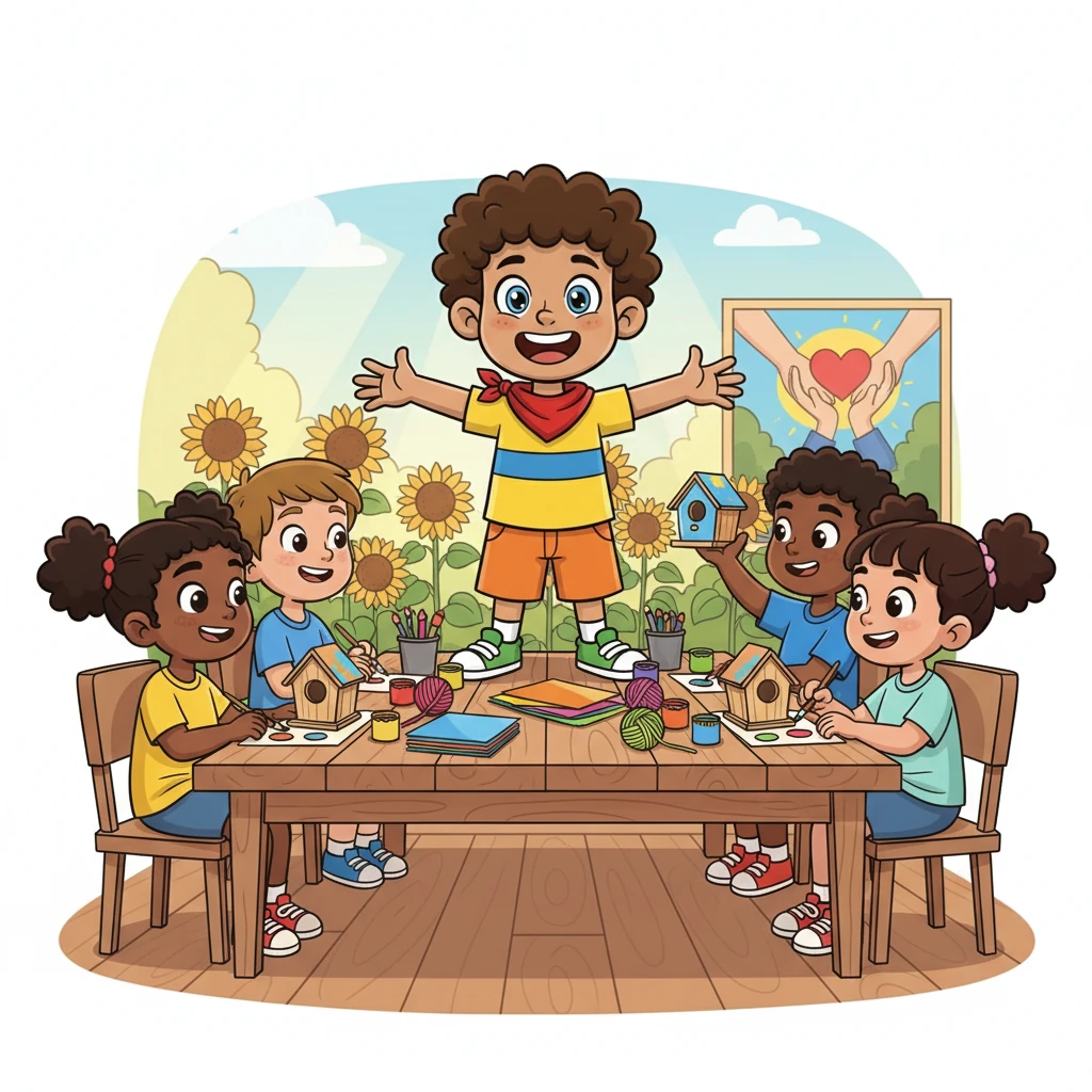 With a renewed sense of purpose, Leo continued Elara's legacy, expanding the "Pass It On" network. He led a vibrant workshop, surrounded by a diverse group of eager learners, his face radiating determination and inspiration. The spirit of giving and growth, sparked by Elara, now burned brighter than ever through him and the community he built.