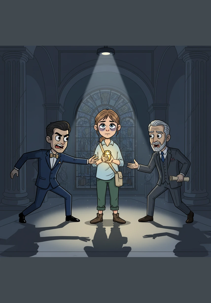 The clock struck three in the morning as Alana stood torn between the perfect fraud and her grandfather's warning. The scholarship to Italy was her only way out of poverty, but the price was validating the very lie her grandfather had died to protect.