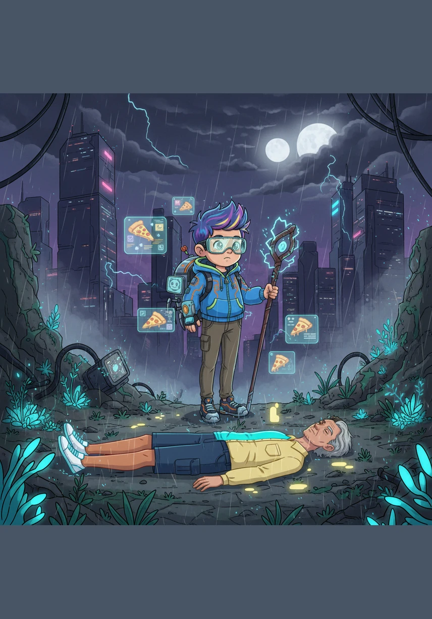 יובל מבחין במחסום החשמלי שנסגר כדי למנוע מרכבים להיכנס למתחם הילדים בשעות העמוסות. הוא מבין שהשקט והבטיחות בשבילים הם בזכות הכללים שכולם בקיבוץ שומרים עליהם יחד.