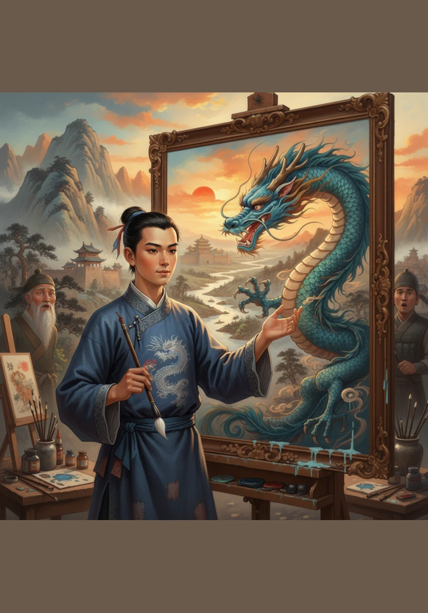 阳光重新洒在大地上，马良回到了乡亲们身边。他继续用那支神笔为穷人画画，让每个勤劳的人都能过上幸福的生活，这个神奇的故事在人间一代代传颂。