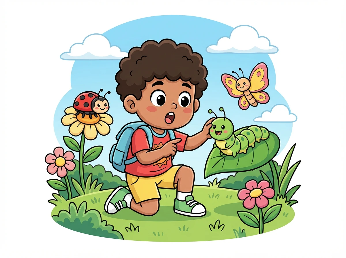 Budi melanjutkan petualangannya dan bertemu dengan berbagai macam serangga lainnya. Dia belajar banyak hal baru tentang alam.