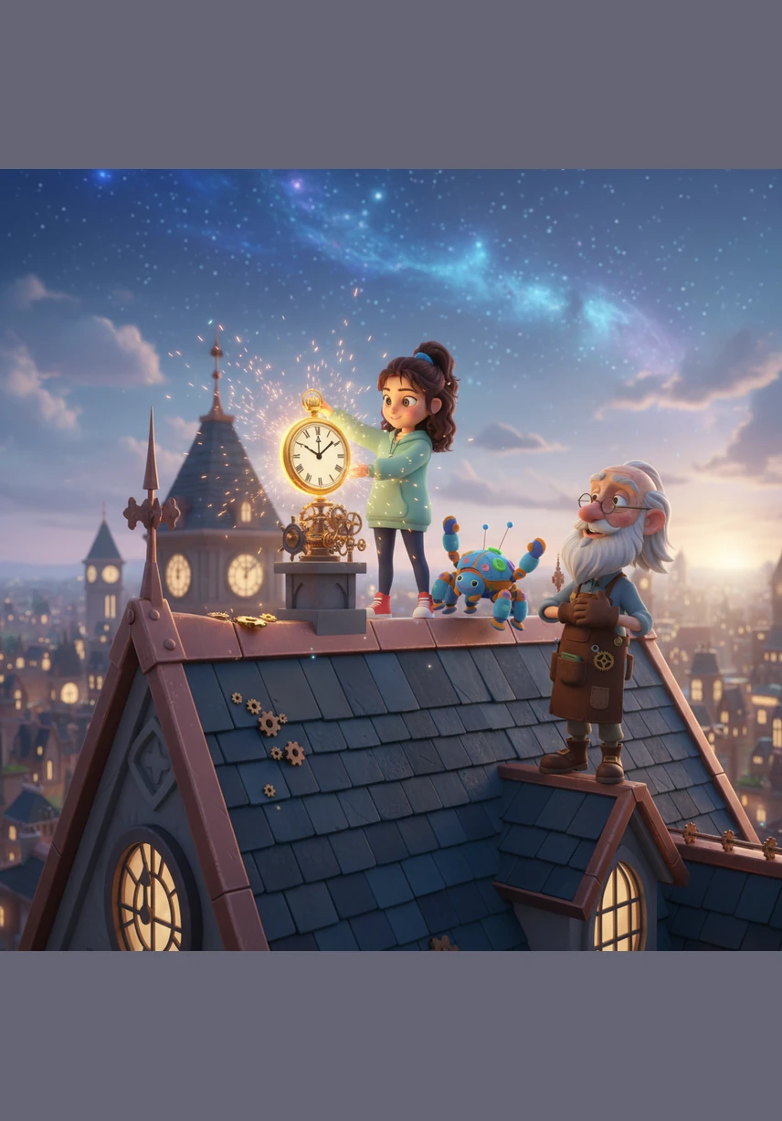 Вернувшись в город, Элиас выпустил из банки спасенный Золотой Миг, который рассыпался искрами над крышами домов. Теперь старик часто сидит на крыше с сачком, ловя пролетающие мгновения, чтобы возвращать их тем, кто слишком сильно спешит.