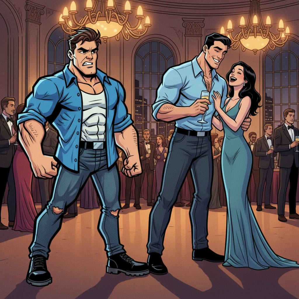 Arthur, now seeing Blackwood through a new, cynical lens, observed him at a company gala, openly flirting with another young woman, Isabelle Moreau. Blackwood's charm felt like a venomous trap, and Arthur watched with growing dread, knowing Isabelle was just another victim in his employer's tangled web. The opulent room suddenly felt suffocating.