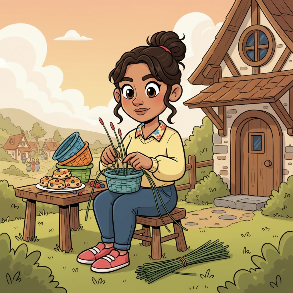 With a determined sparkle in her eyes, Elara spent her precious free moments making small, beautiful things to sell at the village market. She braided colorful baskets from reeds she gathered herself, or baked delicious treats with berries from the forest. Each item was infused with her hope and dedication, a silent prayer for her children's happiness.