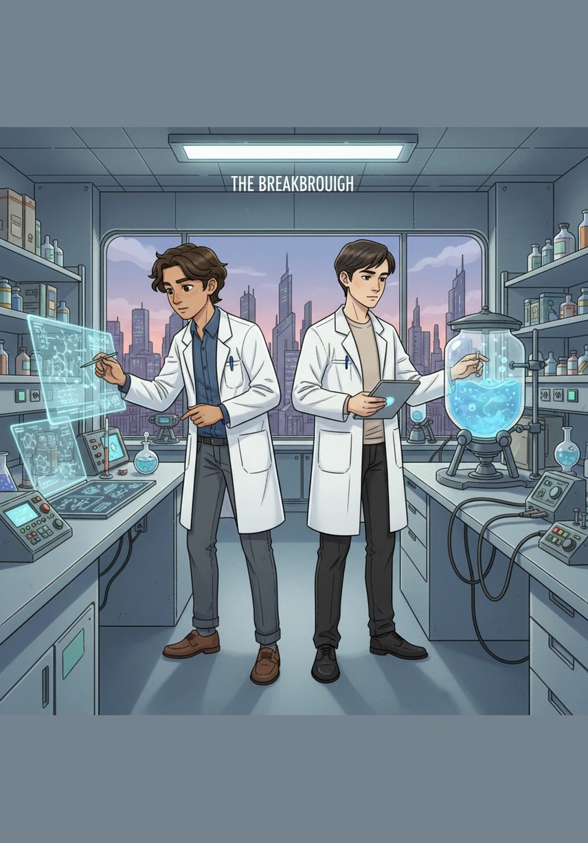 Through their high-powered microscope, the scientists identify dangerous heavy metal ions such as Lead (Pb²⁺), Mercury (Hg²⁺), and Cadmium (Cd²⁺). They explain that these stable ions do not degrade over time, leading to bioaccumulation as they move up the food chain and eventually reach humans.