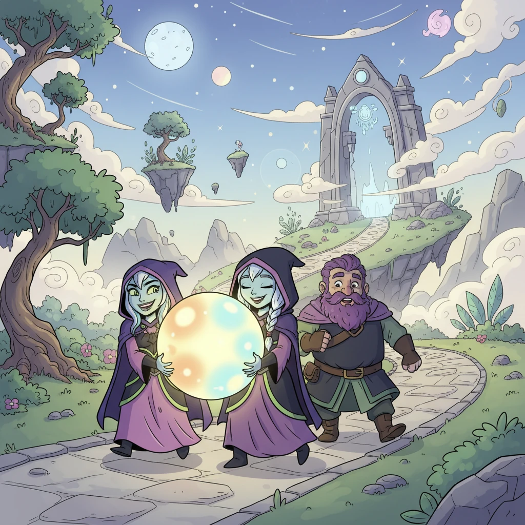 Exhausted but victorious, Elara and her mages carried the glowing sphere far away, journeying to a place beyond maps and memory. They sought a location so remote and secret that no living soul would ever stumble upon it. Their mission was to ensure Malignia would never threaten Eternia again.