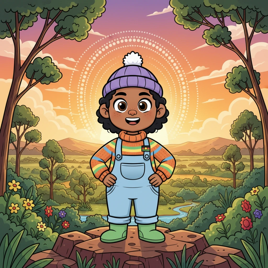 Now, Koa looked at the bushland with new eyes, a proud little guardian of its rich history and vibrant present. Koa promised to always remember and honor the Wurundjeri People's continuing connection to country, ensuring their legacy would shine brightly for generations to come.