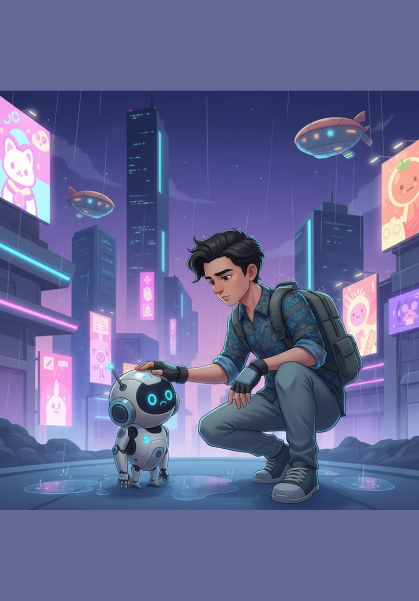 Amir menunjukkan video tarian luar negara yang tular kepada Nenek dengan penuh teruja. Nenek hanya tersenyum tawar, merasa bimbang melihat bagaimana pengaruh budaya luar mula meresap masuk dan menghakis identiti asli anak muda sekarang.