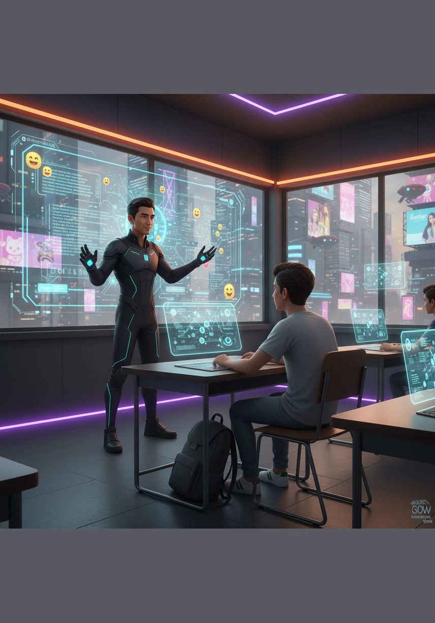 Di sekolah, Cikgu menerangkan bahawa ICT bukan sekadar permainan, malah merupakan alat penting untuk pembangunan negara. Beliau menegaskan bahawa penggunaan teknologi secara bijak mampu melahirkan individu yang kreatif serta inovatif dalam masyarakat.