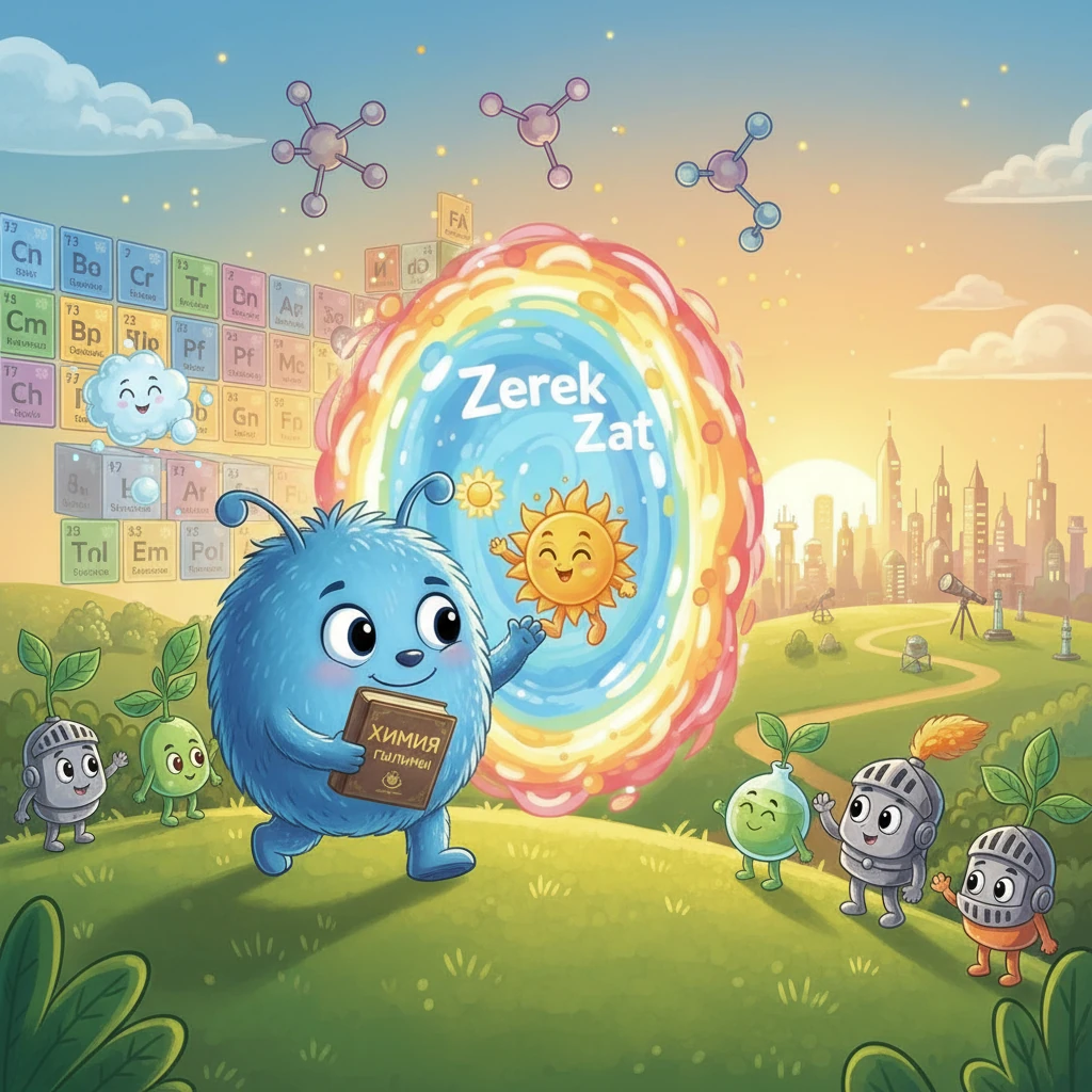 Соңында, Зерек Зат химия патшалығынан кетті, бірақ оның алған білімі мен достары ешқашан ұмытылмады. Ол химия ғылымын әрі қарай зерттеп, әлемге жаңалық ашуға бел буды.