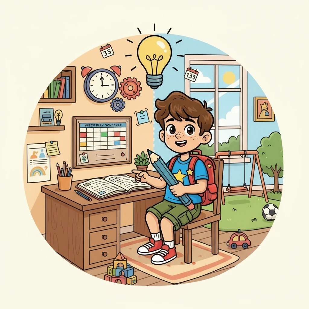 Aos poucos, Rafael aprendeu a importância de estabelecer metas claras e dividir suas tarefas em etapas menores. Ele começou a organizar seu tempo, dedicando momentos específicos para estudar e para brincar.