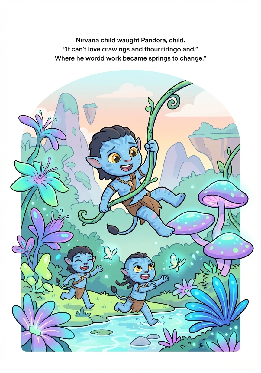 在潘多拉星球茂密的森林里，年幼的涅槃和其他阿凡达孩子一起玩耍，无忧无虑。但他总觉得心中有一股挥之不去的阴影，那是关于地球人入侵的回忆。