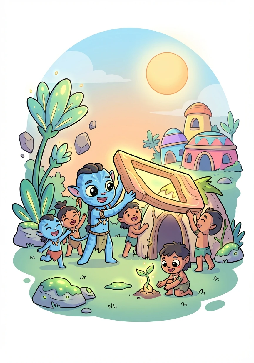 潘多拉星球恢复了往日的和平与宁静。涅槃成为了阿凡达的英雄，他带领族人重建家园，守护着这片美丽的土地，让和平的种子永远扎根。