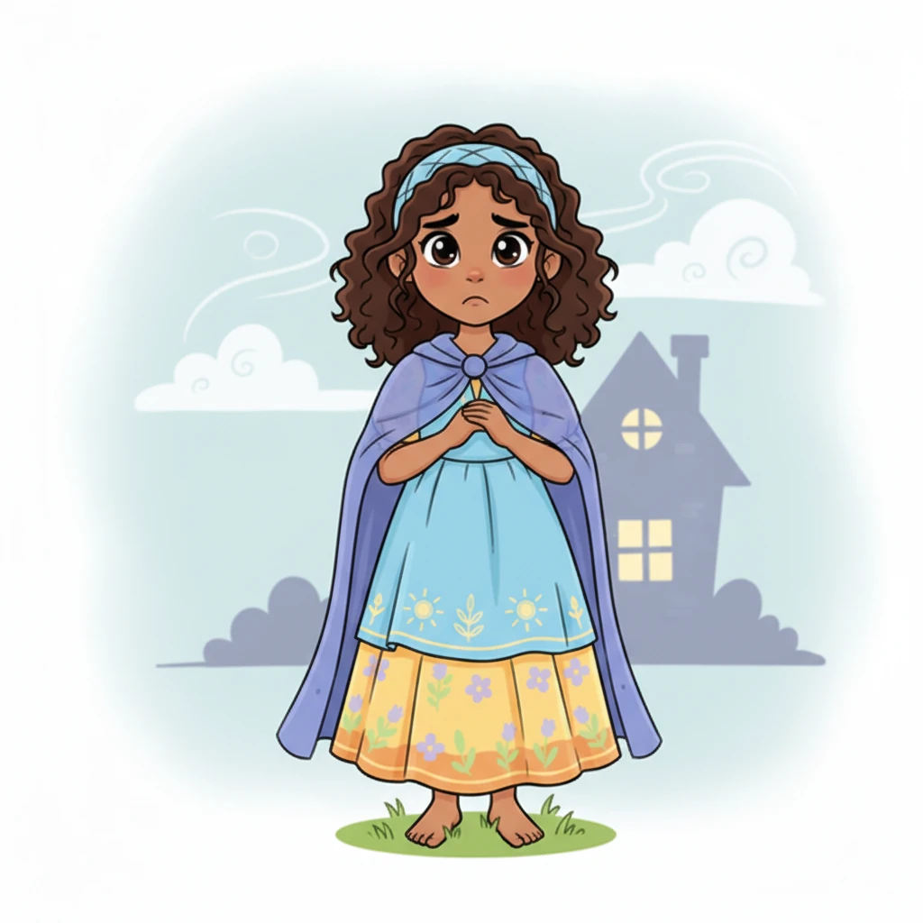 The weight of their silence presses down on Nia’s shoulders like an invisible cloak, making her feel small. For a fleeting moment, a wave of fear washes over her, tempting her to turn back and hide in the familiar shadows of her home. Her shoulders slump slightly.