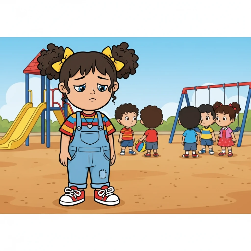 Days turned into weeks, and the initial stares faded, but some classmates still kept their distance. Fernanda felt isolated, wishing she could be like everyone else. She felt the sting of exclusion.