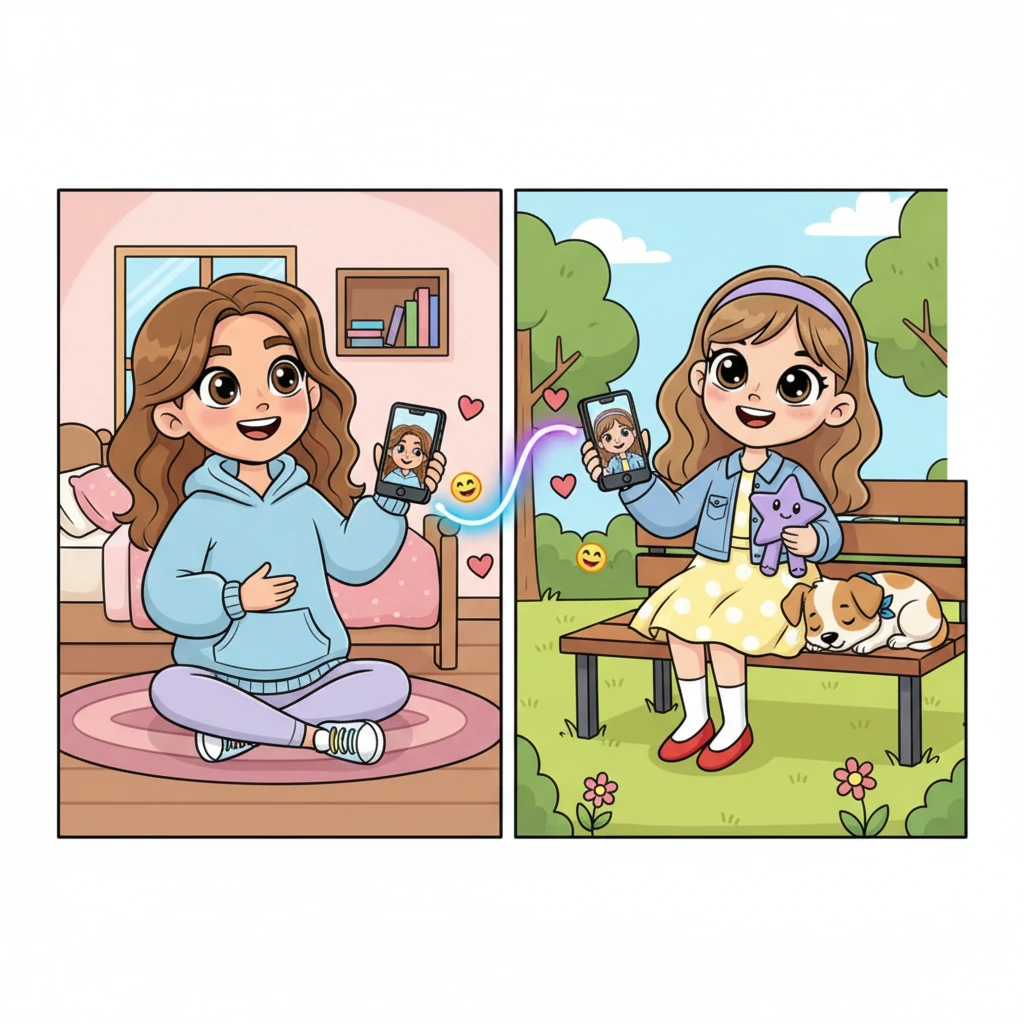 Despite the distance, Tanisha and Ishaanya's friendship never wavered. They spoke every single day, their faces beaming from phone screens during video calls across the miles. Whether sharing daily updates or deep thoughts, their connection remained as strong and vibrant as ever.